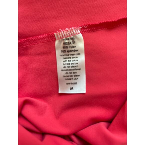 Susana Monaco Tube Flutter bottom midi dress NWT medium watermelon - Picture 6 of 6